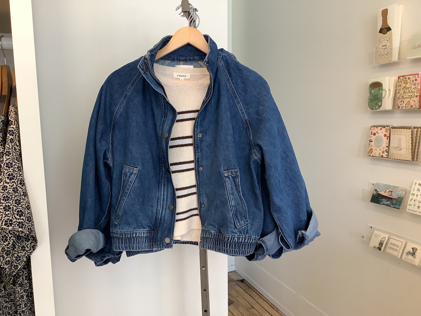 Denim Bomber Jacket