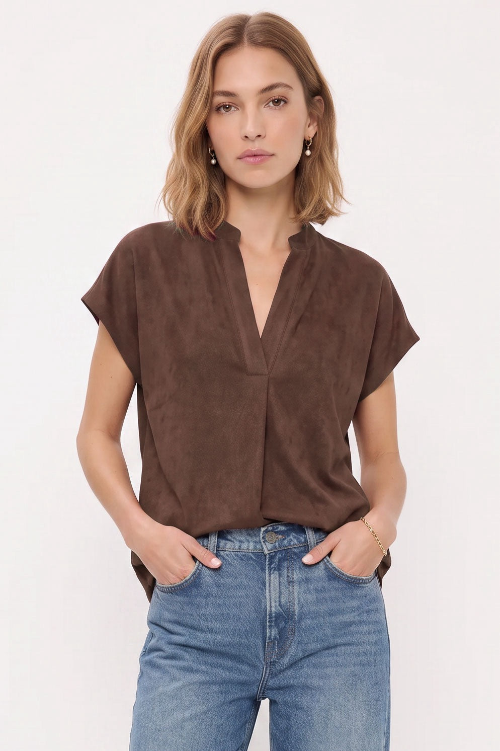 Matte Brown Top