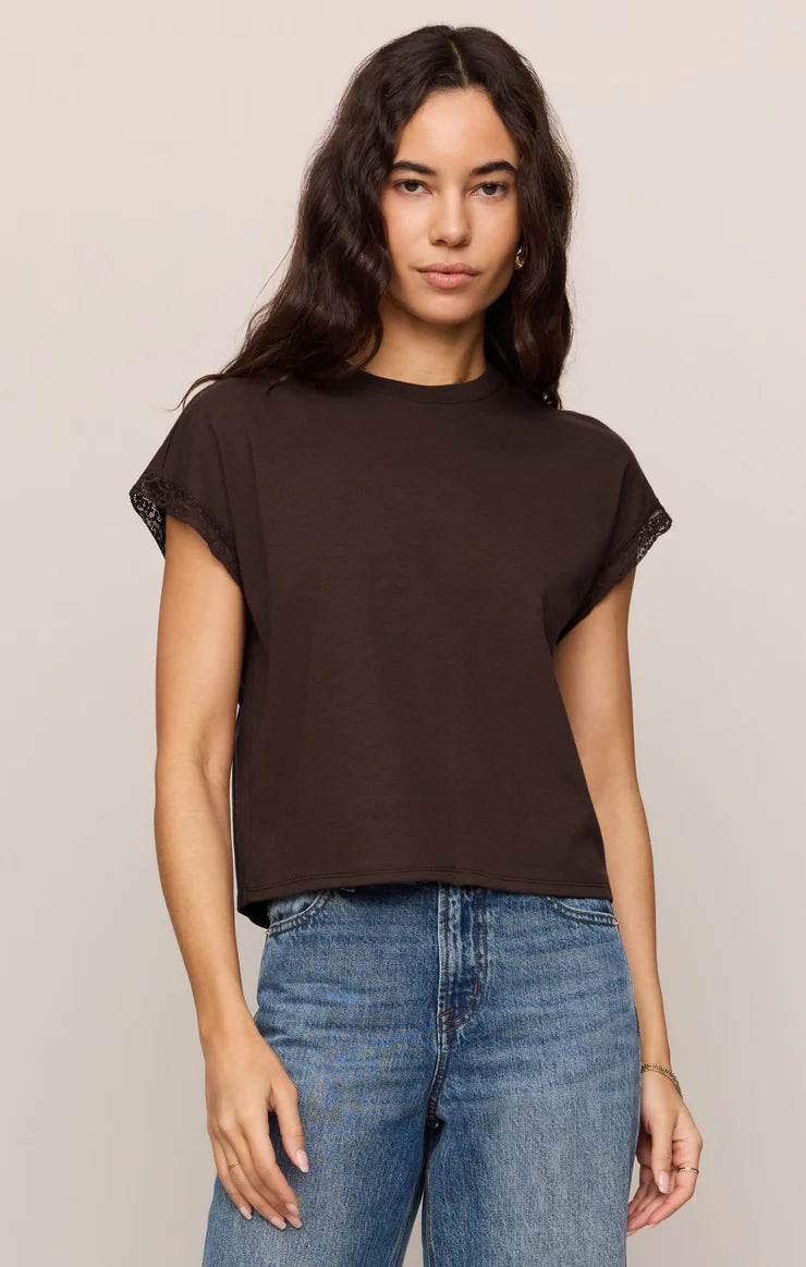 Marika Lace Trim Tee
