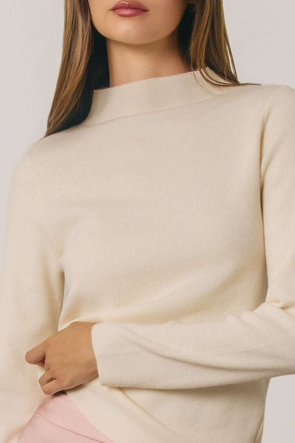 Soft Mock Neck Sweater