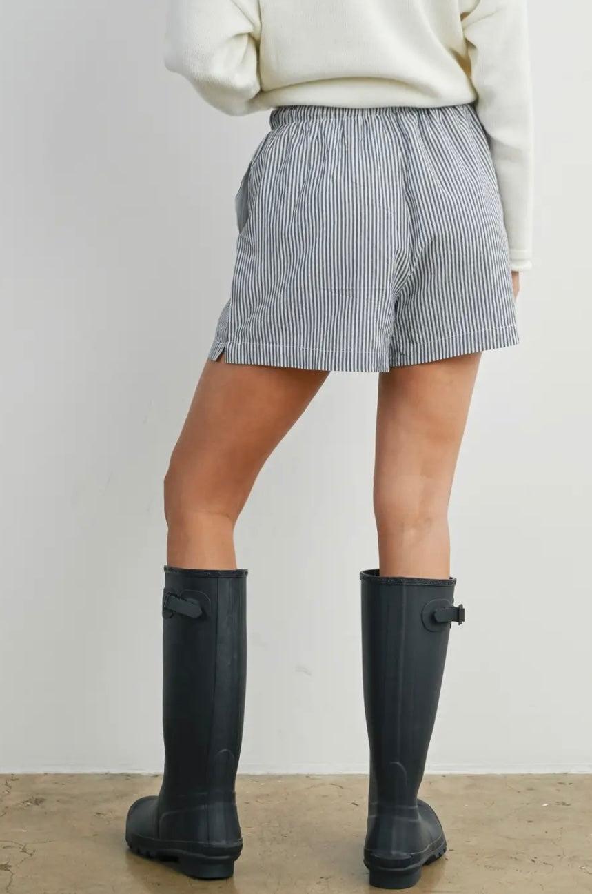 Blue Stripe Shorts