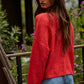 Rolled Neck Pullover Sweater
