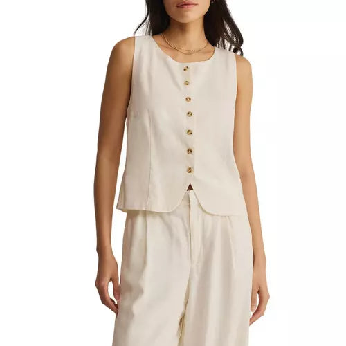 Roman Linen Vest