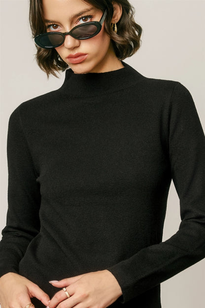 Soft Mock Neck Sweater