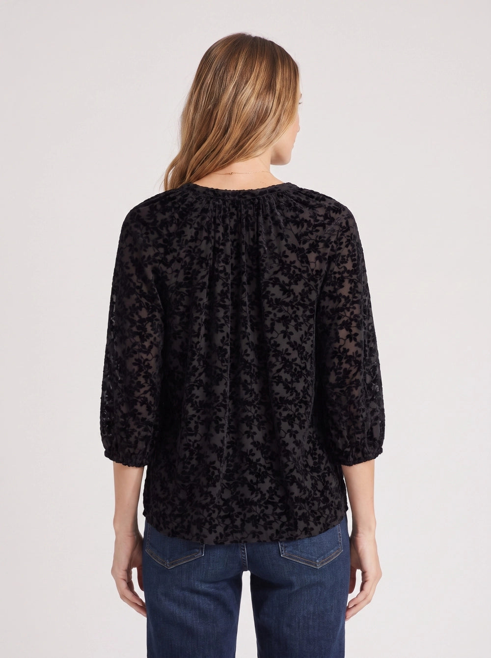 Floral Burnout Top