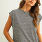 STRIPE PATTERN SLUB TOP