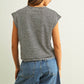 STRIPE PATTERN SLUB TOP