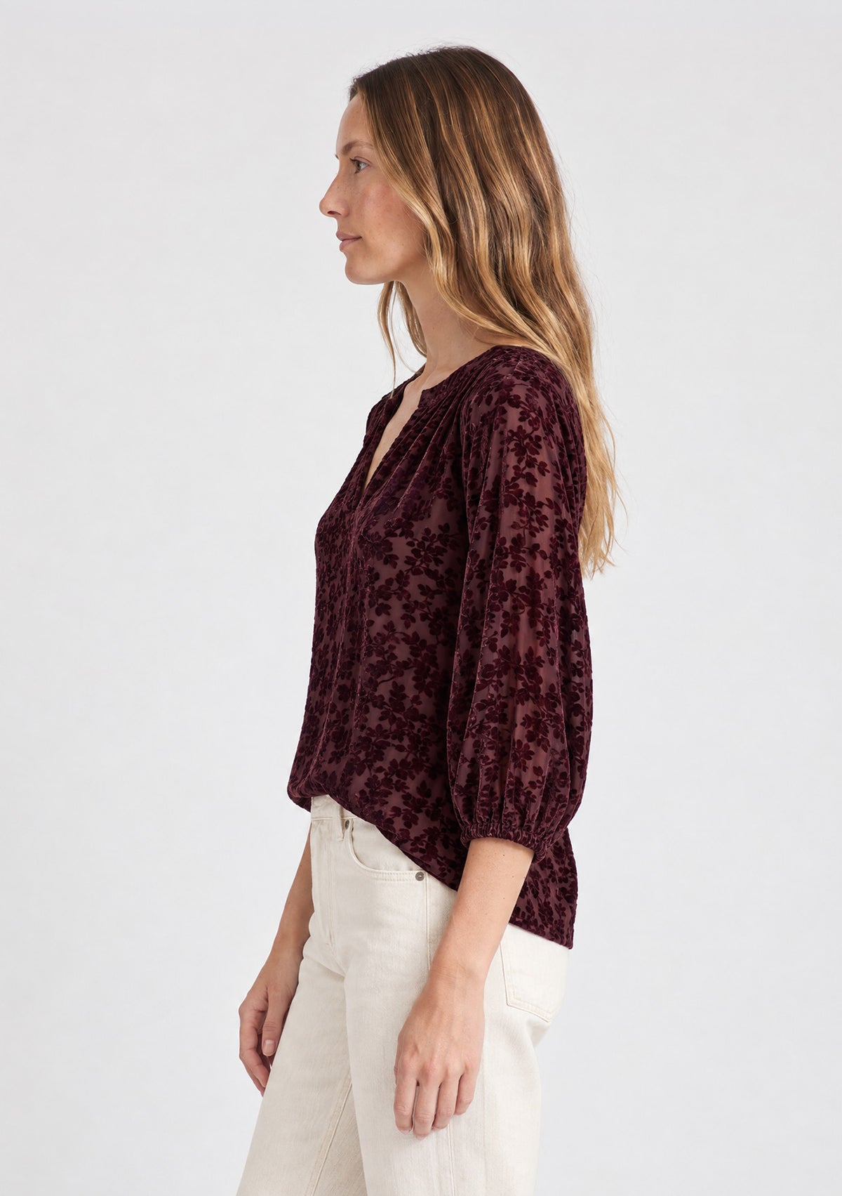 Floral Burnout Top
