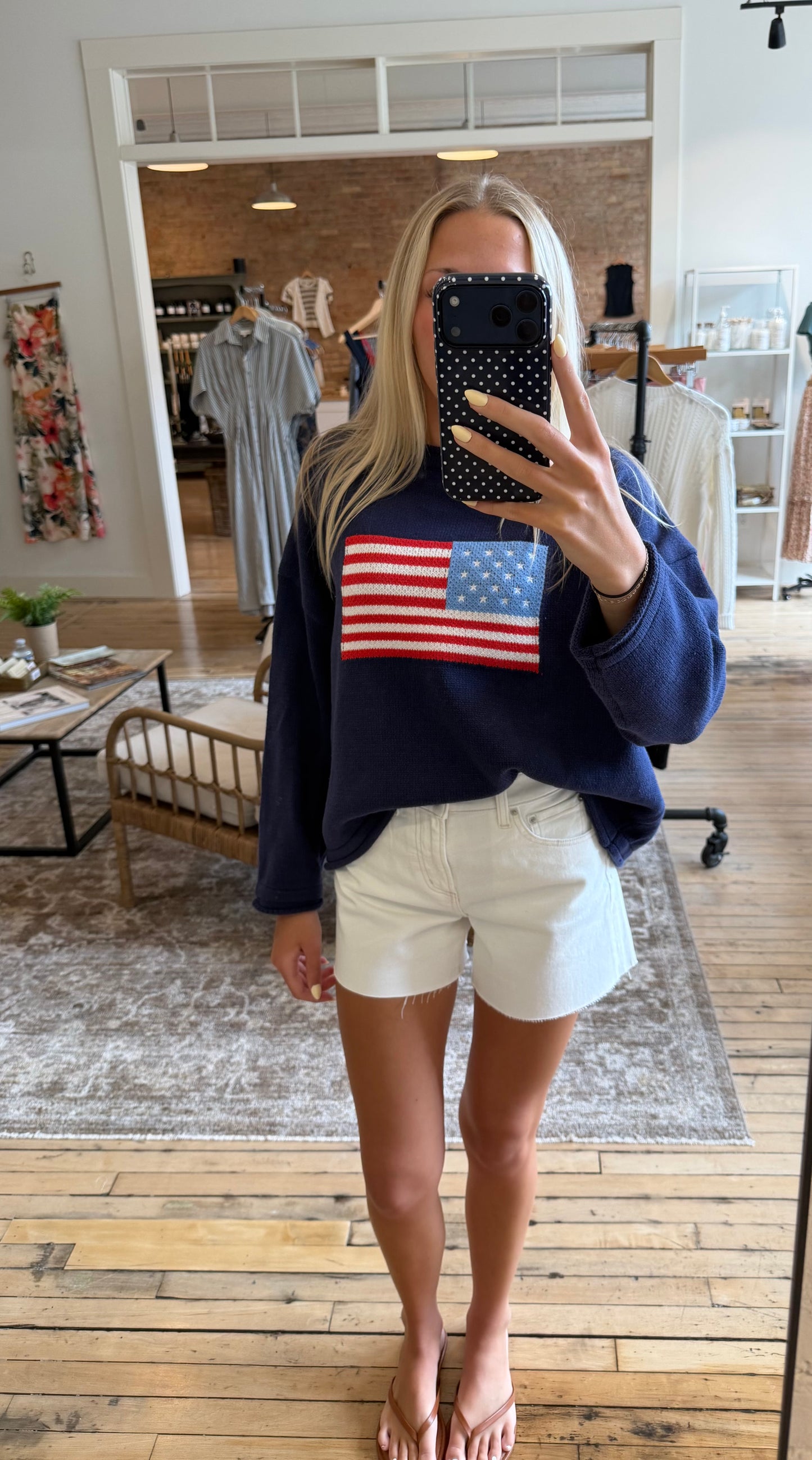 American Flag Sweater