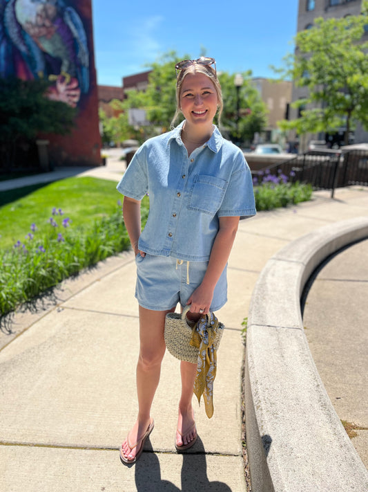 Coastal Blue Denim Short