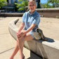 Coastal Blue Button Up