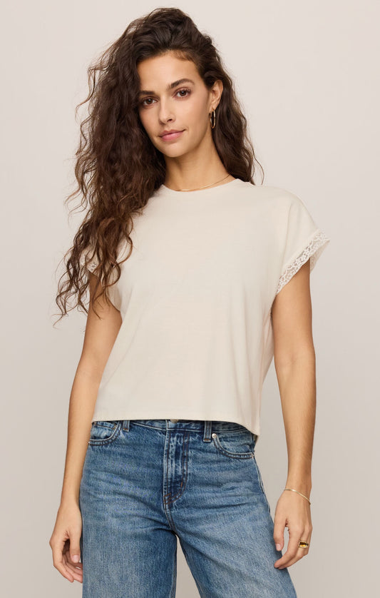Marika Lace Trim Tee