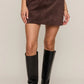 Perri Suede Mini Skirt