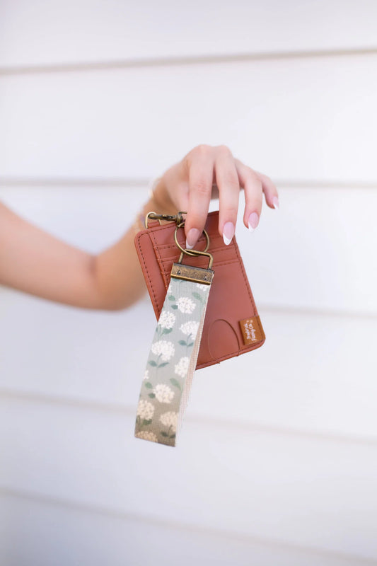 Canvas Wristlet Lanyard Keychain