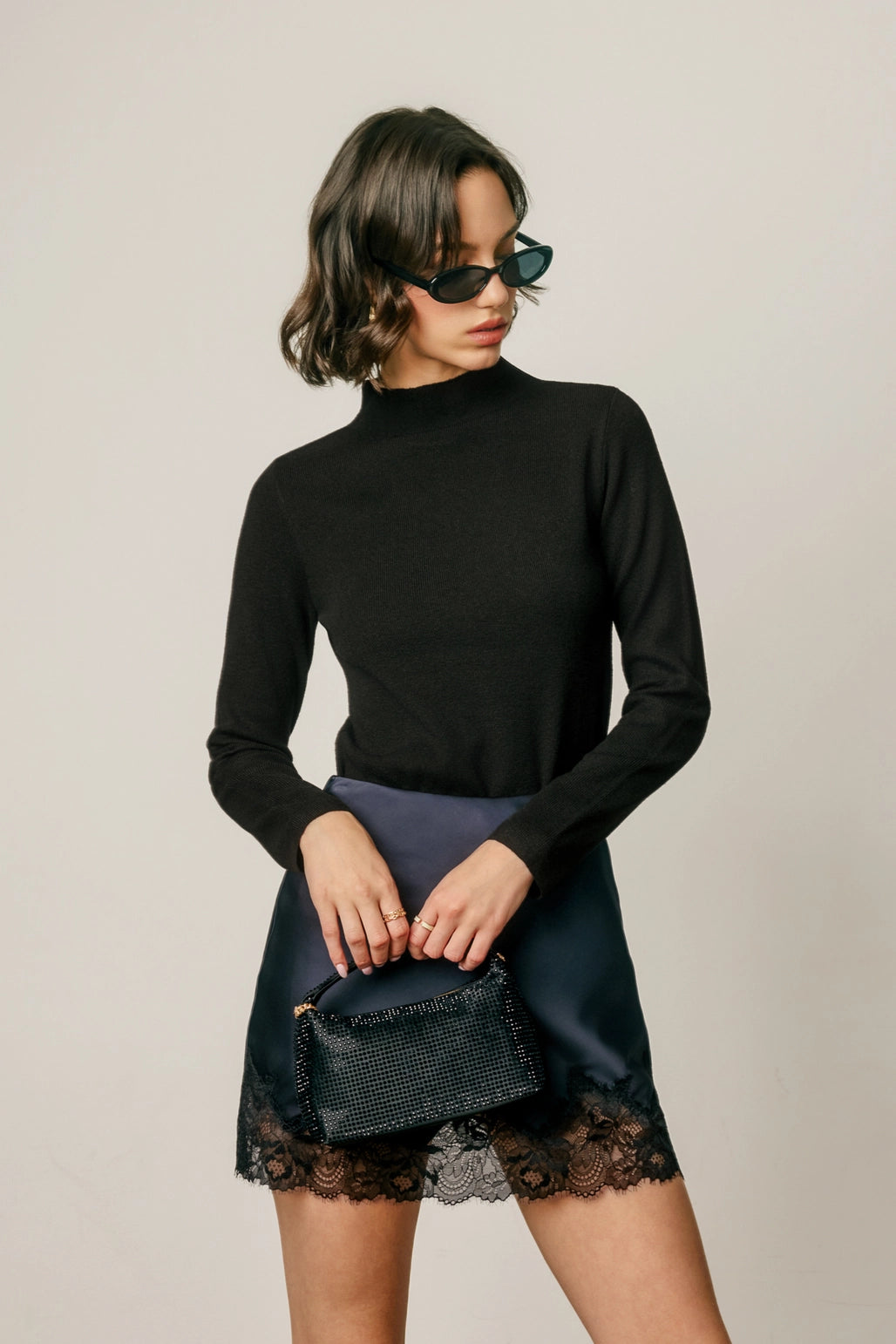 Soft Mock Neck Sweater