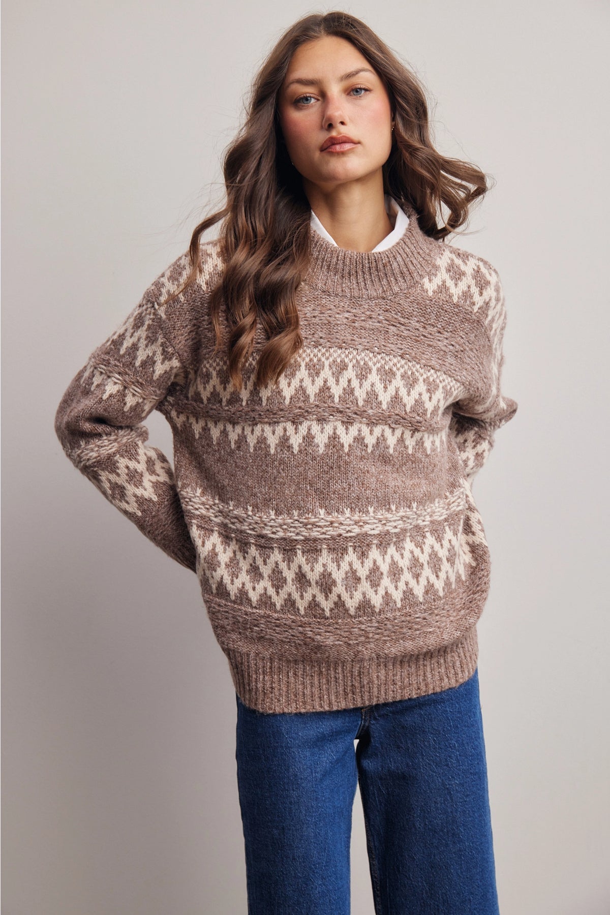 Fair Isle Knit Sweater