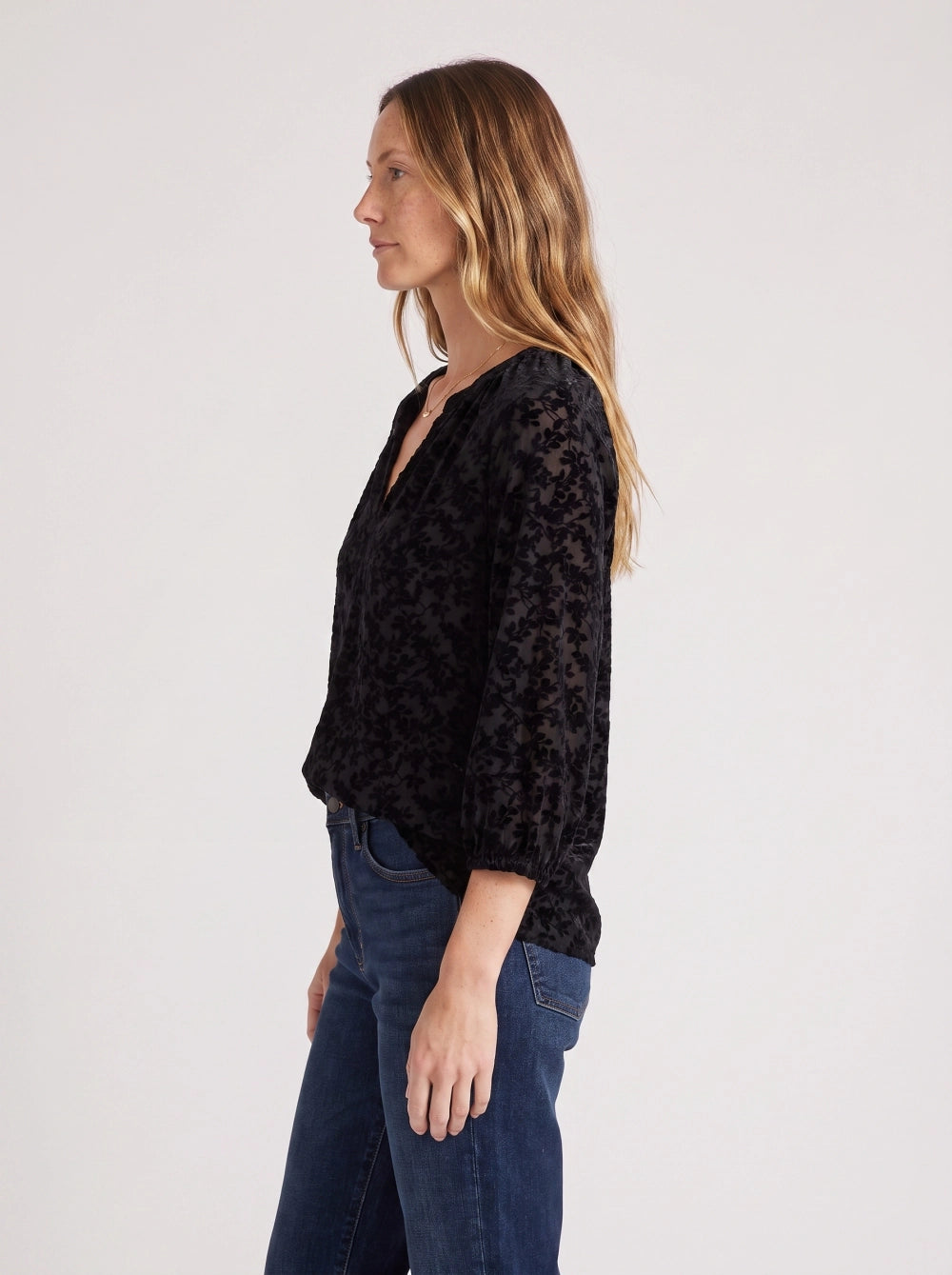 Floral Burnout Top