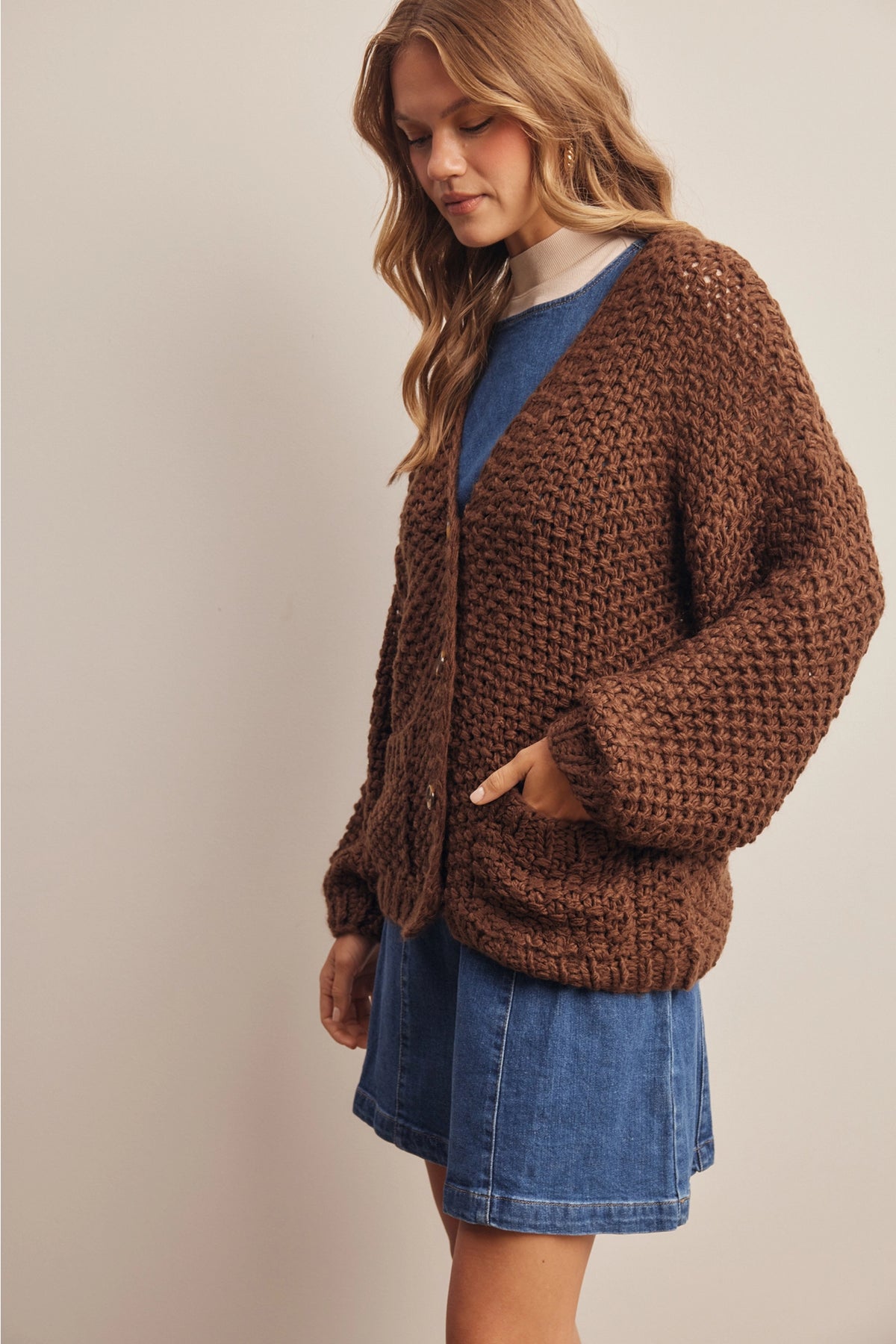 Handmade Chunky Knit Cardigan
