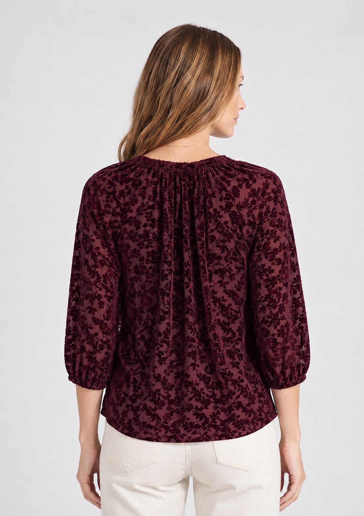 Floral Burnout Top