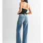 High Rise Full Length Straight Leg Jean