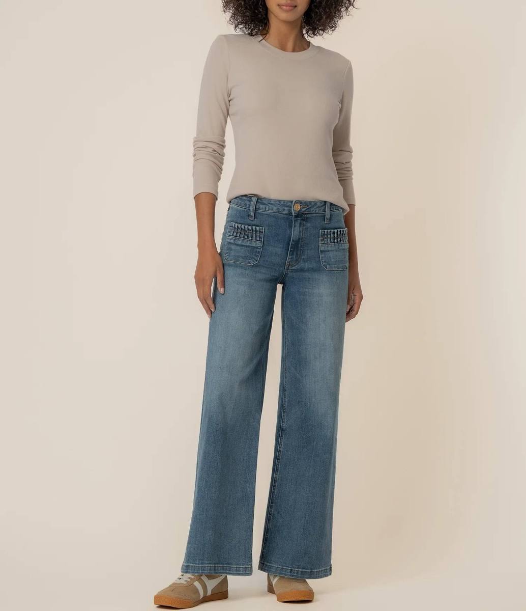 Maya High Rise Wide Leg Jean