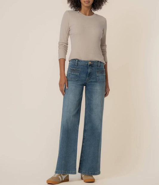 Maya High Rise Wide Leg Jean