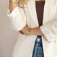 Cinched Sleeve Blazer